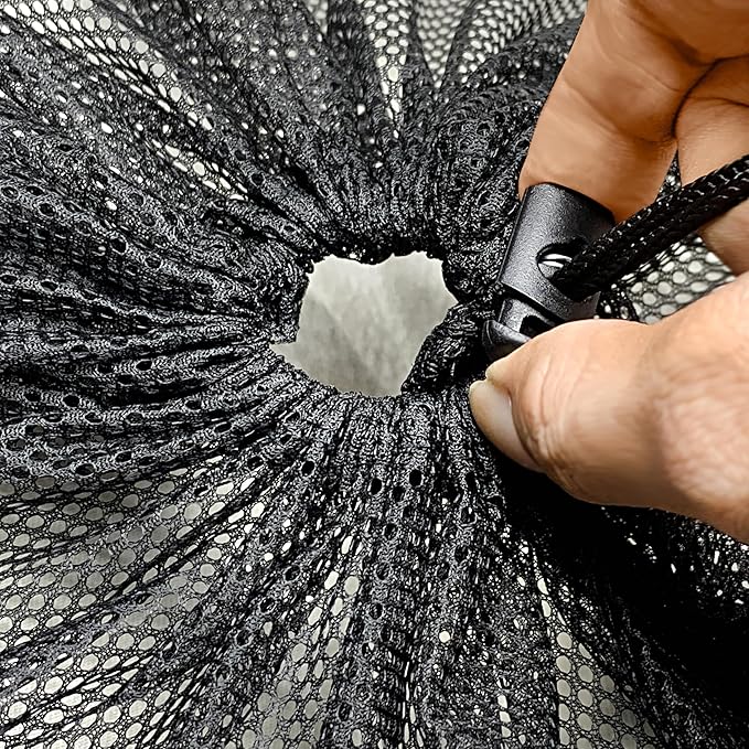 4 Pack Mesh Laundry Bags, 24 x 35 Inches Heavy Duty Mesh Laundry Bag, Large Laundry Drawstring Bag for College, Dorm, Travel, Family and Apartment Dwellers, Black