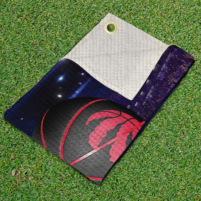 Northwest NBA Golf Towel – Official Licensed Microfiber Waffle Fabric, Absorbent 16x25 in Club Cleaning Accessory