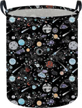 Moon and Stars Laundry hamper Baby Laundry Hamper Collapsible Canvas Waterproof Storage Bin for Kids Clothes Organizer Basket Clothes hamper Star Room Decor(Moon)