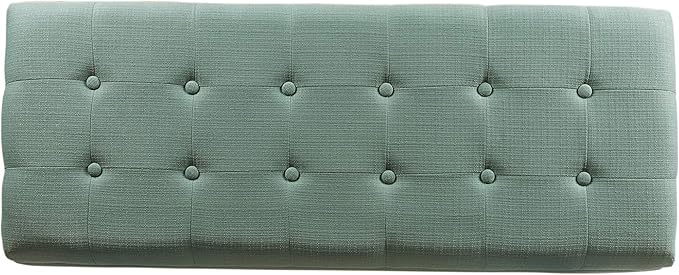 Spatial Order Large Tufted Storage Bench - Teal