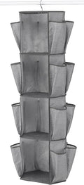 Whitmor Rotating Crosshatch Gray Closet Organizer 10 x 15 x 48 inches