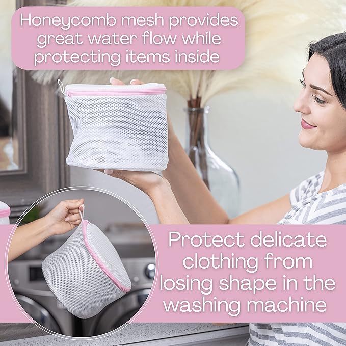 Mesh Bra Bags for Washing Machine, Lingerie wash Bags for Laundry