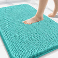 Arotive Bathroom Rugs 30x20, Extra Soft Absorbent Shaggy Chenille Bath Rugs, Machine Washable Rubber Backing Non-Slip Bath Mats for Bathroom Floor Tub and Shower, Home Decor Accessories, Turquoise