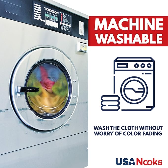 USANOOKS Microfiber Cleaning Cloth - White - 12Pcs (12.5x12.5 inch) High Performance - 1200 Washes, Ultra Absorbent Car Towel Traps Grime & Liquid for Streak-Free Mirror Shine - Car Washing Cloth