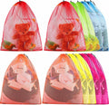 Berlune 18 Pcs 24" x 36" Large Mesh Laundry Bags Colorful Extra Large Laundry Bag Bulk with Drawstring Heavy Duty Mesh Machine Washable Drawstring Pouch