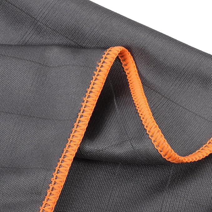 Cabilock Microfiber Cleaning Cloth Car Wipe Absorbent Window Glass Cleaning Rag Washable Orange Car Care Cloth for Interior and Exterior Detailing