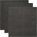 Milisten 3pcs Microfiber Cleaning Cloths for Glass and Car Polishing, Highly Absorbent 30x30cm Black Towels for Windows, Mirrors, and Multi-Surface Household Cleaning