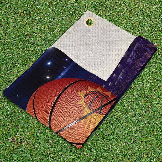 Northwest NBA Golf Towel – Official Licensed Microfiber Waffle Fabric, Absorbent 16x25 in Club Cleaning Accessory