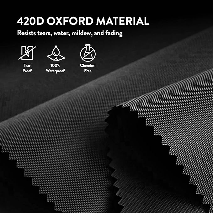 ZOBER 2 Pack Oxford Christmas Wreath Storage Container 36 Inch - Wreath Bag for Artificial Wreaths Box - Waterproof Fabric, Dual Zippered Wreaths Storage Bag With Strong Durable Handles - Black