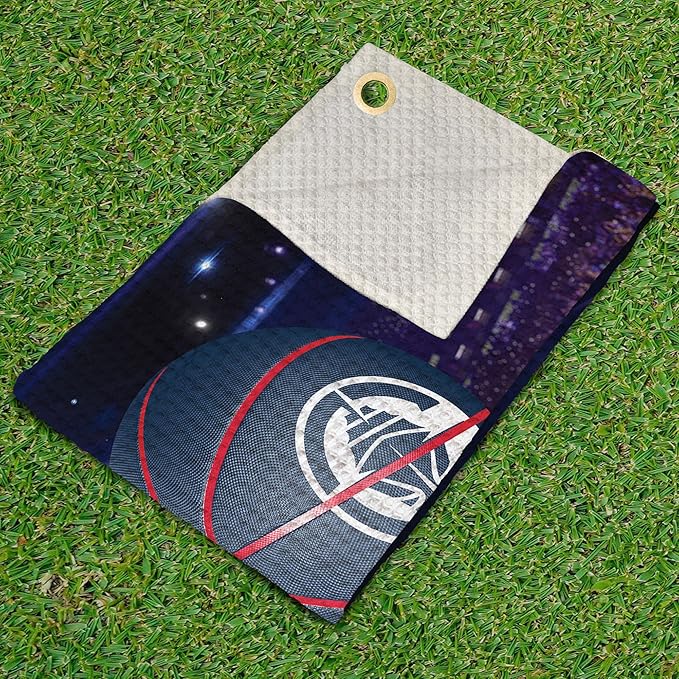 Northwest NBA Golf Towel – Official Licensed Microfiber Waffle Fabric, Absorbent 16x25 in Club Cleaning Accessory