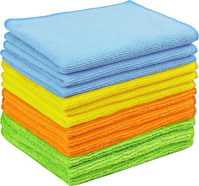 Simple Houseware 12 Pack Microfiber Cleaning Cloth (12" x 12")