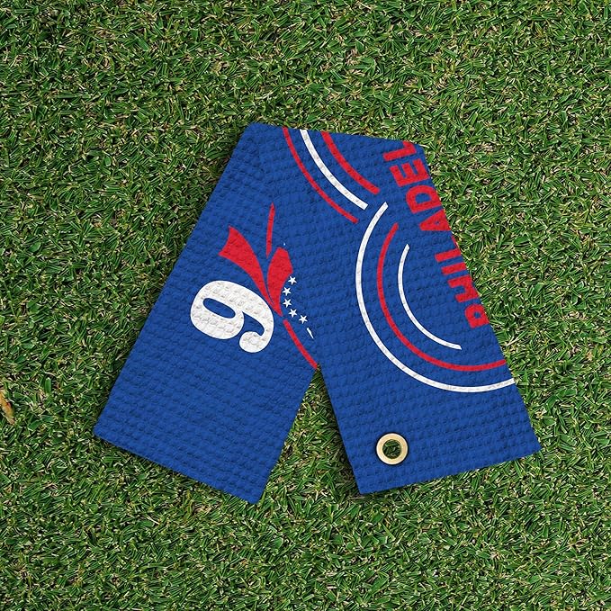 Northwest NBA Golf Towel – Official Licensed Microfiber Waffle Fabric, Absorbent 16x25 in Club Cleaning Accessory
