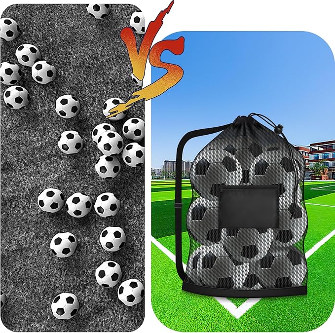Extra Large Soccer Ball Bag, 40" x 30" Drawstring Mesh Ball Bag with Pocket, Heavy Duty Sport Net Sack for Coaches, Storage Bag for Basketball, Volleyball, Gym Equipment, Swimming Gear