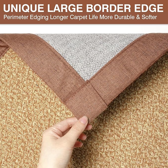 YDKGL Quick Dry Absorbent Bathroom Rugs Mat Non Slip Bath Mat Ultra Thin Bath Mats Bathroom Mat Floor Rubber Backed Fit Under Door Woven Washable Bath Rugs Brown 16x24