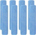 36" Microfiber Pad for Rubbermaid Commercial 36 Inch Mop Head - 8 Pack Replacement Wet & Dry Commercial Reusable Cleaning Mop Refills Fit for Any Microfiber Flat Mop System 36"