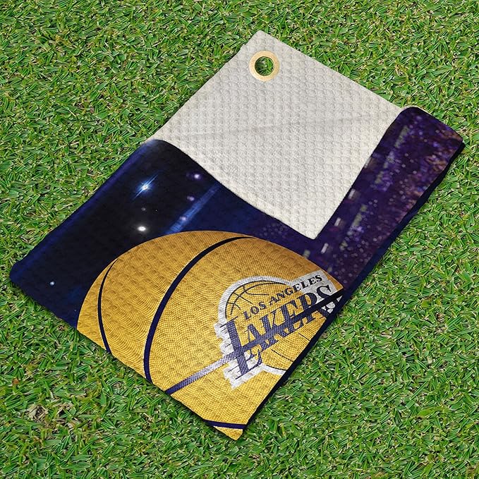 Northwest NBA Golf Towel – Official Licensed Microfiber Waffle Fabric, Absorbent 16x25 in Club Cleaning Accessory
