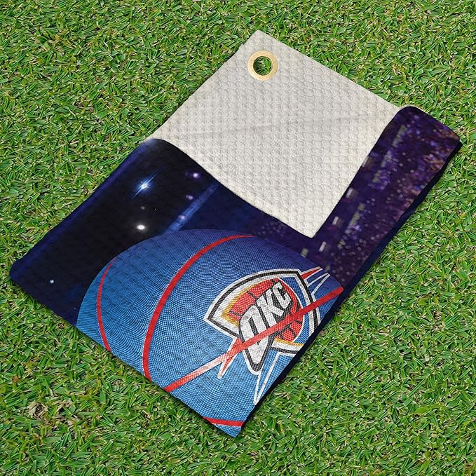 Northwest NBA Golf Towel – Official Licensed Microfiber Waffle Fabric, Absorbent 16x25 in Club Cleaning Accessory