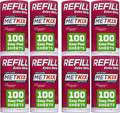 Metkix Refill for Metkix Lint Rollers 8 Pack (Total 800 Sheets)