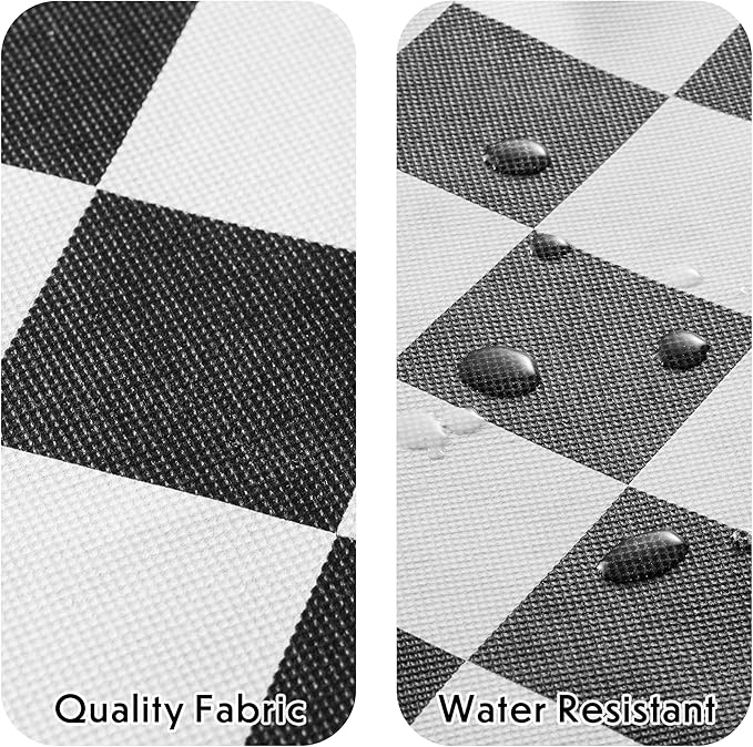 Black and White Checkered Clothes Storage Bins, 100L Large Blanket Storage Bags 3 Pack, Closet Organizers and Storage Containers for Comforters, Bedding, Foldable Organizer with Handle