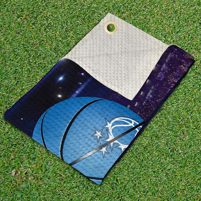 Northwest NBA Golf Towel – Official Licensed Microfiber Waffle Fabric, Absorbent 16x25 in Club Cleaning Accessory