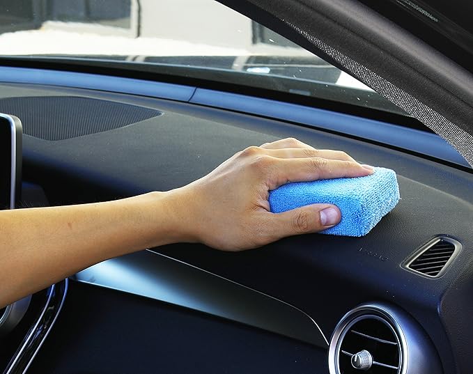 SimpleHouseware Microfiber Ultra-Soft Applicator Foam, Blue, 8-Pack