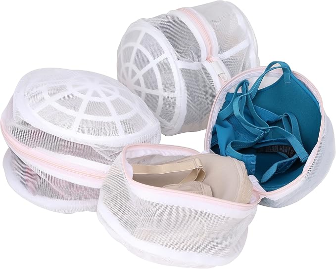 Premium Bra Wash Bag – Set of 3 Mesh Lingerie Laundry Bags for Delicates – Protects Bras, Underwear & Intimates in Washing Machine – Durable Zipper Closure – Large Size