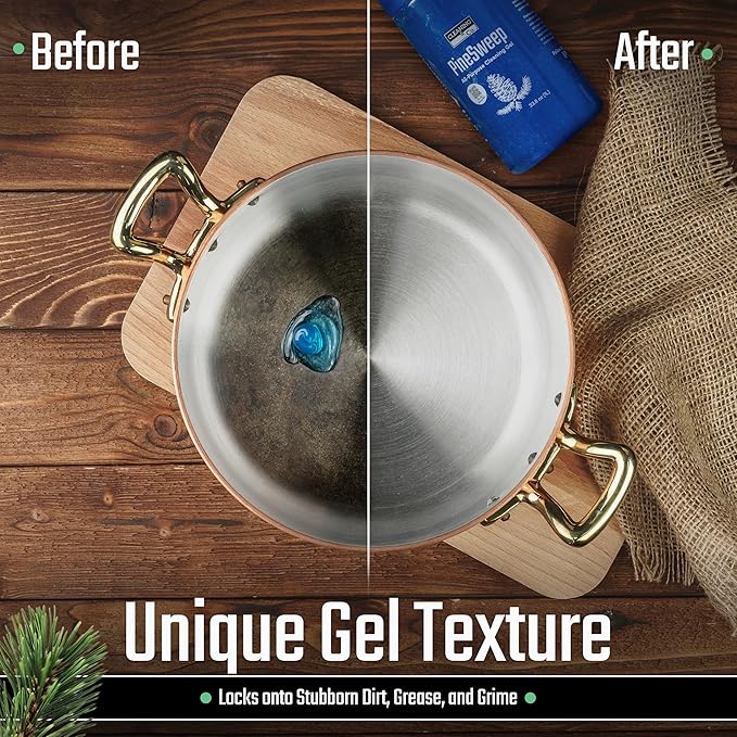 All-Purpose Cleaning Gel with Pine Oil – Multipurpose Household Cleaner for Bathroom, Kitchen, Floors, Laundry & More, 33.8 Fl Oz (Pack of 2)