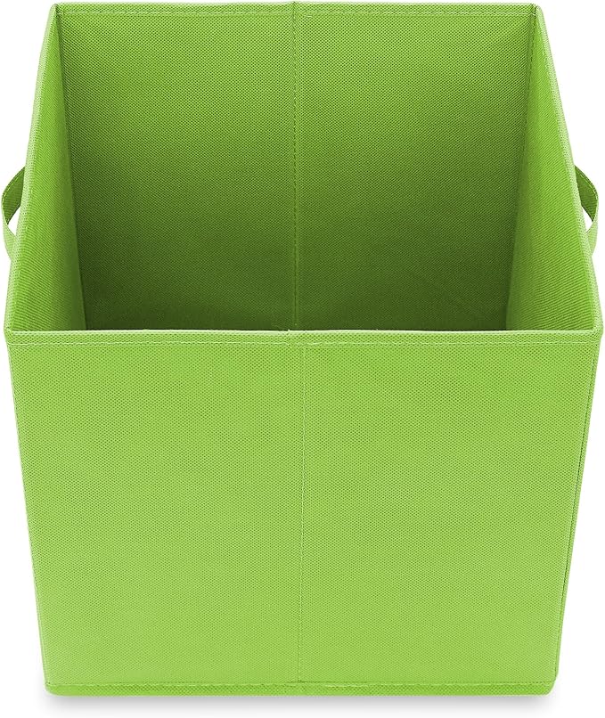 Casafield Set of 6 Collapsible Fabric Cube Storage Bins, Multicolor - 13" Foldable Cloth Baskets for Shelves, Cubby Organizers & More