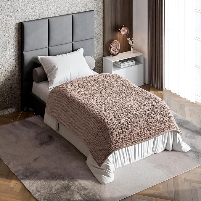 PAULATO BY GA.I.CO. Waterproof Blanket for Bed – Twin Size Cover for Incontinence – Machine Washable Stain-Resistant Protector for Couch and Sofa – Absorbent Pad - Marsala