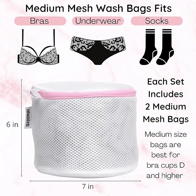 Mesh Bra Bags for Washing Machine, Lingerie wash Bags for Laundry