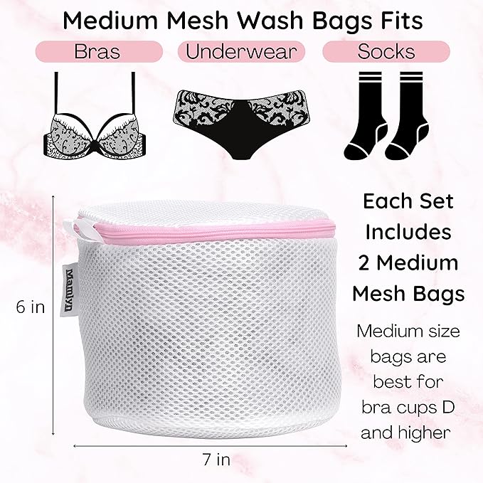 Mesh Bra Bags for Washing Machine, Lingerie wash Bags for Laundry
