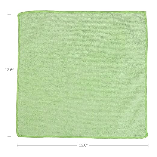 Stalwart Microfiber Cleaning Cloth Set - 24-Pack of Microfiber Towels for Cars, Home, and Kitchen - Lint-Free Absorbent 12.6-Inch Cleaning Rags