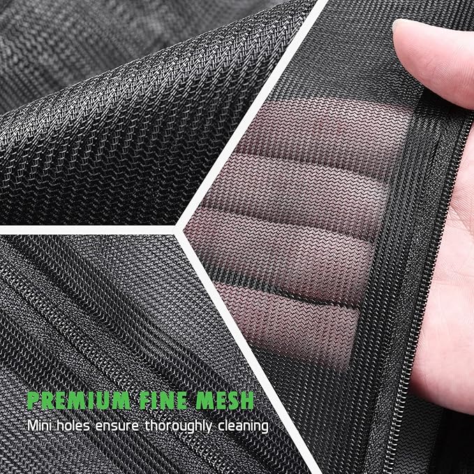 2 Pack Mesh Laundry Bags 24 x 32 inch Laundry Garment Bag Mesh Large Lingerie Wash Bags Zippered Garment Washing Net for Underwear Hosiery Blouse Sweater Dress Don't Drying, Melting 140-176℉