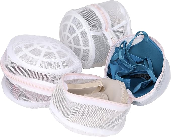 Premium Bra Wash Bag – Set of 3 Mesh Lingerie Laundry Bags for Delicates – Protects Bras, Underwear & Intimates in Washing Machine – Durable Zipper Closure – Regular Size
