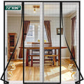 Magnetic Screen Door, Fits Door Size 72" X 96", Door Mesh with Magnetic Closure and Super Strong Magnets, Heavy Duty Double Opening for Sliding Patio and French Doors