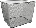 YBM Home Wire Mesh Kitchen Storage Basket Organizer for Organizing Household Pantry and Kitchen Cabinets - Multipurpose Wire Storage Baskets for Home, Dorm Room, Garage, Black