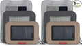 LeanTravel Compression Packing Cubes for Travel Organizers with Double Zipper (6-Pack (2L+2M+2S), Grey-Black-Brown)
