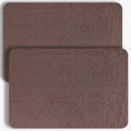 Hargiis Non-Slip Bathtub Mat, 2 Pack Anti Slip Shower Mat, Fast Drying Bathtub Mats, Foot Scrubber Mat, Anti Slip Mat for Tub, Floor, Bathroom, Kitchen, Home, Hotel (Brown 24"×16"+24"×16")
