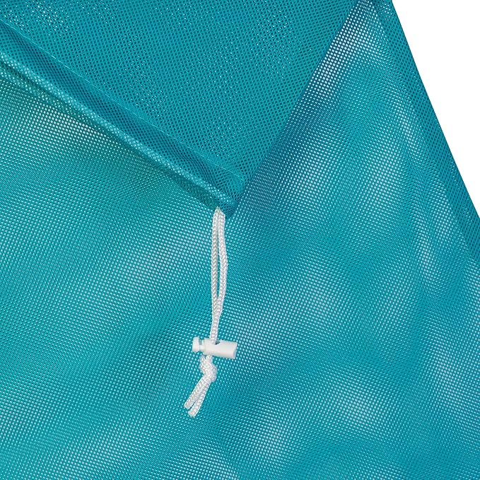Honey-Can-Do LBG-02811 Mesh Laundry Bag with Drawstring, Ocean Blue, 25-inches L x 36-Inches H