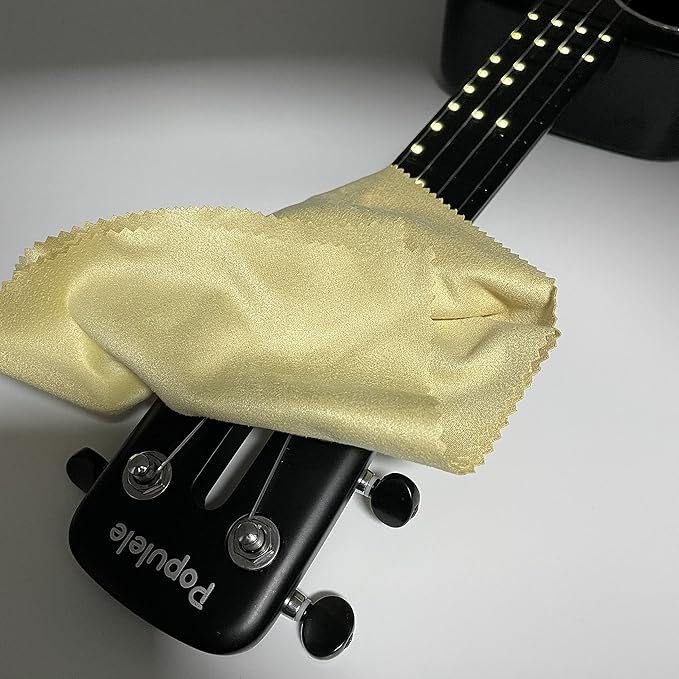 AAwipes Trumpet Cleaning Cloths Microfiber 12"x12" (6-Pack, Yellow) Plush Polishing Cloths for Musical Instruments Cleaning Cloths for Guitar Violin Piano Clarinet Sax Universal (HCIS-1212-Y)