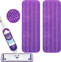 Reusable Power Mop Refill Pads for Swiffer Power Mop Starter Kit - Swifter Powermop Pads Refills - Multi-Surface & Wood Mopping Pad Refill for Floor Cleaning - Washable Microfiber Pad, 2 Pack