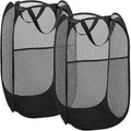 2 pop-up Laundry Hamper，Foldable mesh Laundry Baskets (Each with 2 Reinforced Handles)…