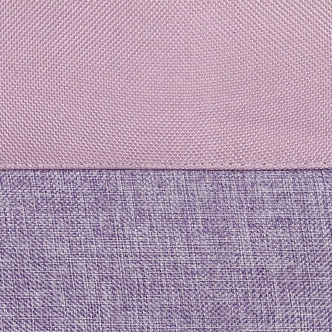 Sea Team 3-Pack Extra Large Storage Basket Set, Trunk Organizer, Clothes Toys Bin, 22 x 15 x 13 Inches, Rectangular Canvas Fabric Collapsible Shelf Box with Handles for Kids Room (Lavender/Orchid)