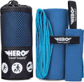 Hero Microfiber Towel - Camping, Beach - Gym, 24 X 48 (Includes Bonus Washcloth)
