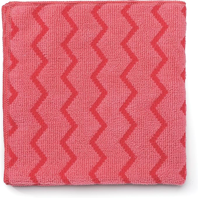 Rubbermaid Commercial FGQ62000RD00 HYGEN Microfiber General Purpose Cloth, Red