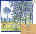 Large [4 Pack] Classic Art (Sunlight Effect Under The Poplars) - Ultra Premium Quality Microfiber Cleaning Cloths (Best for Camera Lens, Glasses, Screens, and All Lens.), Microfiber Cloth